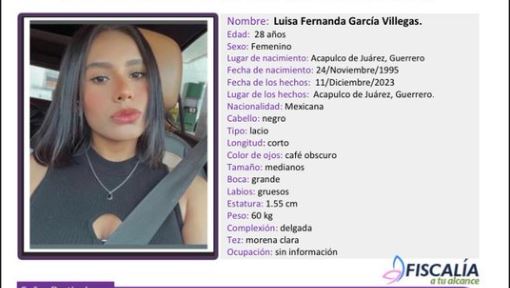 Hallan el cuerpo de Luisa en Puebla, tras 11 días de desaparecer en Acapulco