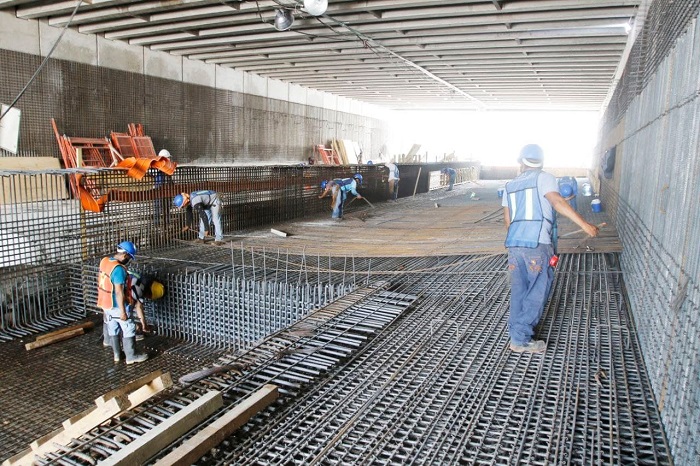 Avanza la remodelación del paso a desnivel en Prolongación de Montejo