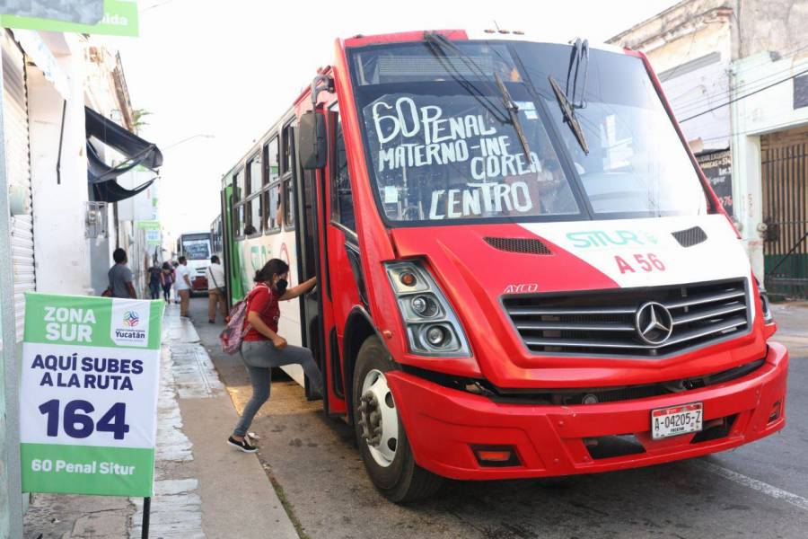 Mérida: Sin contratiempos la 2a. jornada con nuevos paraderos en el centro