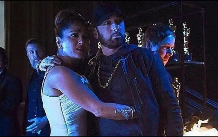 Salma Hayek cuenta su curioso encuentro con Eminem en los Oscar