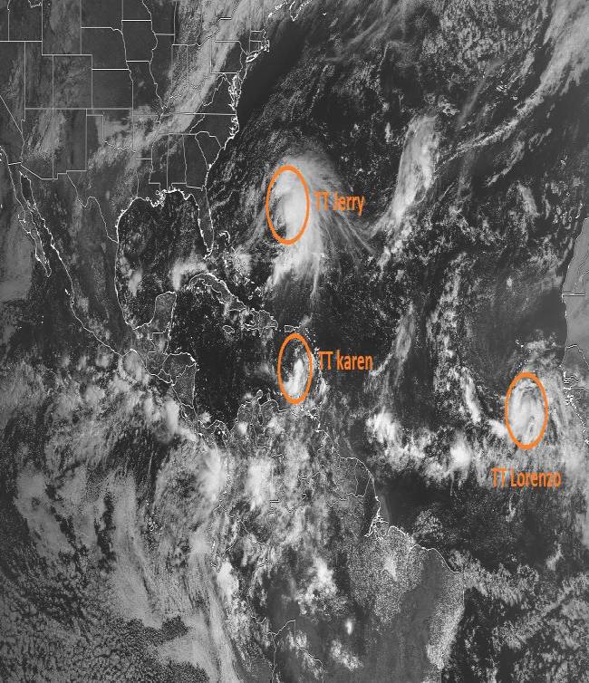Se forman 3 tormentas tropicales en el Atlántico sin riesgo para la Península