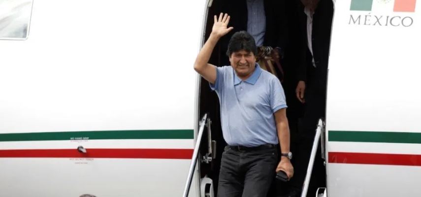 La llegada a México de Evo Morales, expresidente de Bolivia,