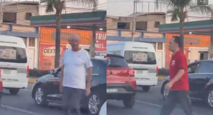 (VÍDEO)  Michoacán: Taxista saca machete y corretea a conductor tras accidente