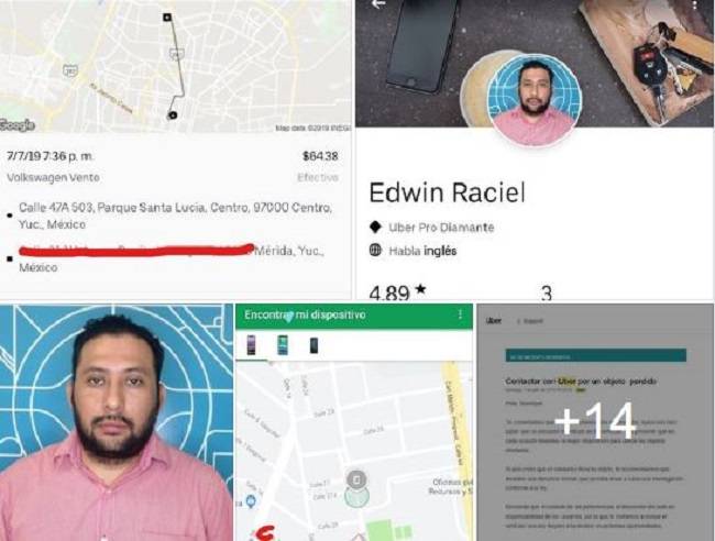 Acusan a chofer de Uber en Mérida por robo de celular