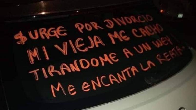 "Mi vieja me cachó con un wey": Lo exhiben por no dar pensión