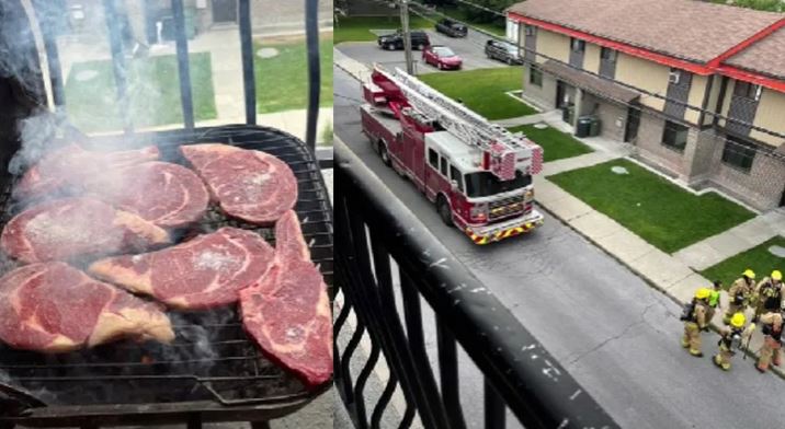 Mexicano hizo  "carnita asada" en Canadá y sus vecinos llaman a los bomberos