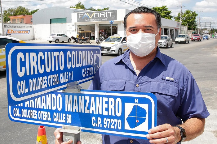 Mérida: Avanzan obras en homenaje a “Armando Manzanero” en Circuito Colonias
