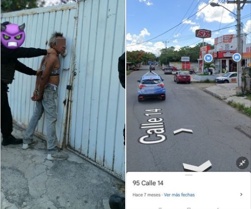 Mérida: Exhiben a indigente por ser agresivo con la gente