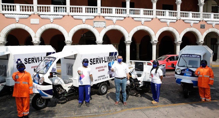 Ayuntamiento da a Servilimpia 4 nuevos vehículos para el Centro de Mérida