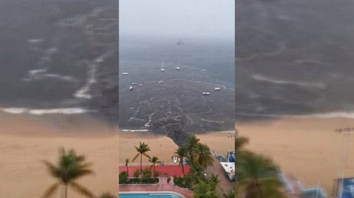 Una vez más, vierten aguas negras en Playas de Acapulco