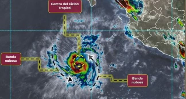 “Dora” se convierte en huracán categoría 1