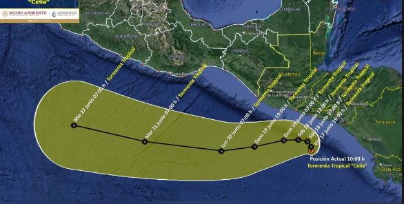 Se forma tormenta "Celia" y causará lluvias en 20 estados