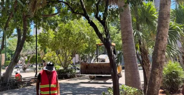 Inician remodelación de la Plaza Grande de Mérida: Habrá cambios en la vialidad