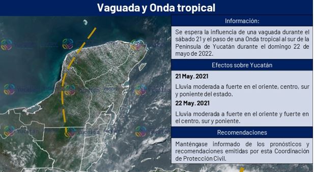 Este fin de semana llega a Yucatán la primera onda tropical de la temporada