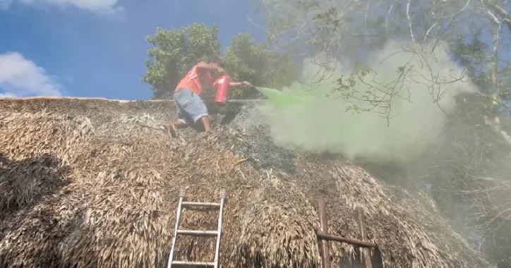 Yuctatán: Sujeto ebrio intenta quemar su propia casa de Tzucacab