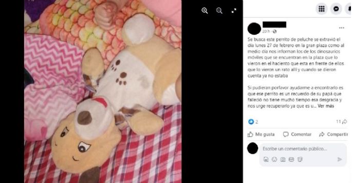 Mérida: Ofrecen recompensa a quien halle un peluche; "¡Un recuerdo de papá"¡