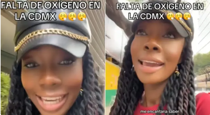 CDMX: Turista francesa se queja por la falta de oxígeno en la ciudad