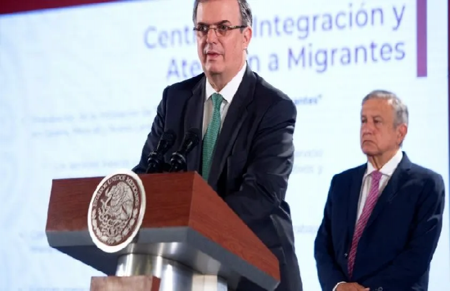 Cae flujo migratorio 56% entre mayo y agosto: Ebrard