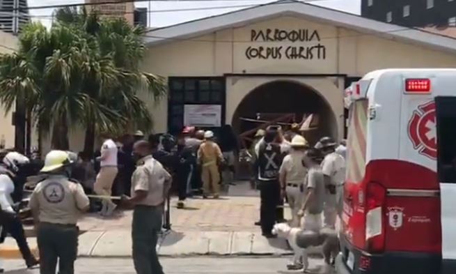 Se derrumba iglesia en Jalisco; hay al menos 12 lesionados