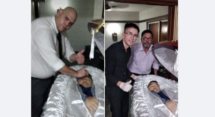 Empleados de la morgue se tomaron selfies con cadáver de Maradona y lo presumen