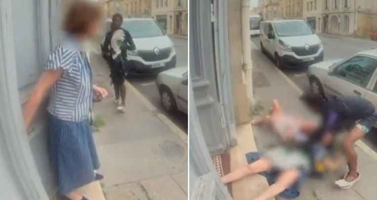 (VIDEO) Francia: Hombre agrede a abuela e intenta secuestrar a su nieta