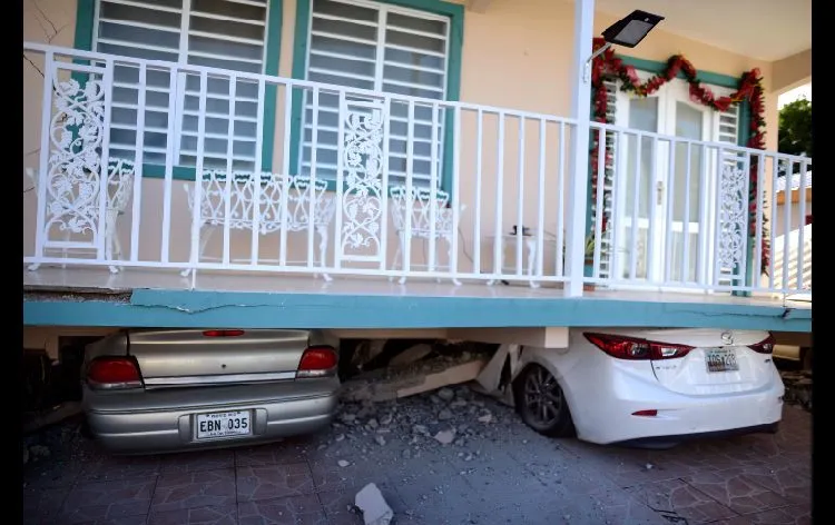 Sismo de 5.8 en Puerto Rico deja casas dañadas y apagones