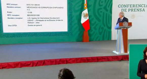 AMLO exige a EE.UU. que explique por financia Mexicanos contra la Corrupción