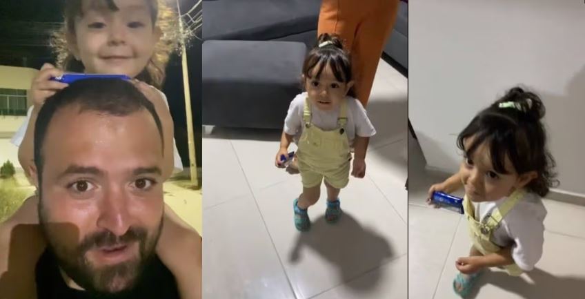 (VÍDEO) Papá le pide a hija guardar un secreto y su reacción es inesperada