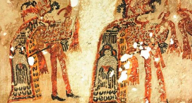 Aparecieron enormes murales mayas en las paredes de una casa