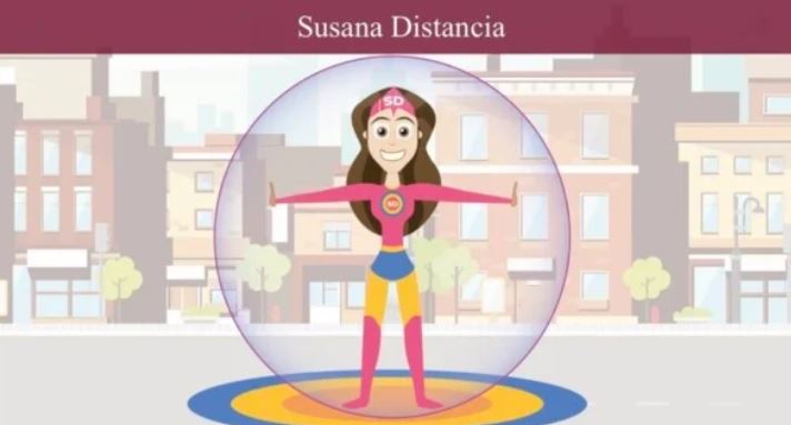 "Susana Distancia" personaje contra el coronavirus; usuarios se burlan con memes