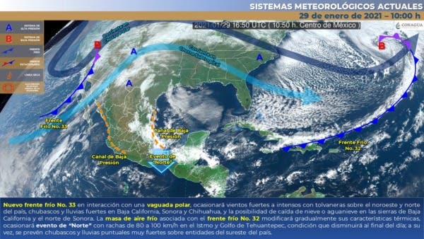 (Vídeo) Nuevo frente frío recibe febrero