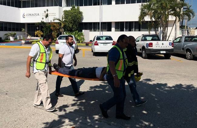 La Conagua Yucatán participa en Macro Simulacro de desalojo 2019