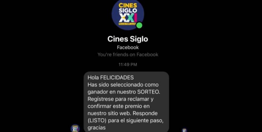 Defraudadores crean página falsa de los Cines Siglo XXI en su reapertura con la premiere de Spider Man