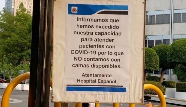 Hospital Español, ya sin capacidad para atender pacientes Covid-19