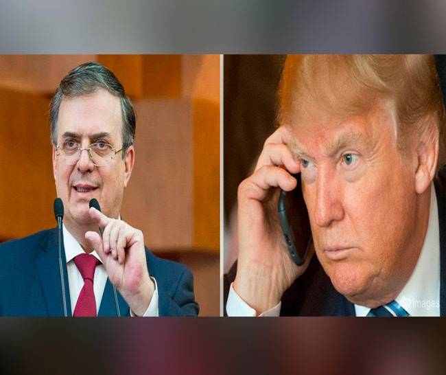 No duró ni 5 minutos: Llamada telefónica entre Ebrard y Donald Trump