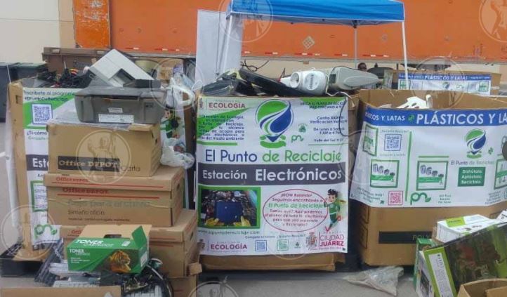 Chihuahua: Dan árboles a cambio de basura electrónica en Feria de Reciclaje