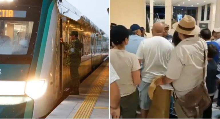 (VÍDEO) Tren Maya falla otra vez: Deja varados a pasajeros en estación hacia Cancún