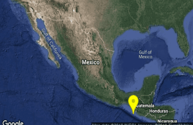 Se registra sismo de 4.8 en Huixtla, Chiapas