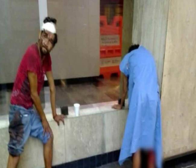 Hombres ensangrentados escapan de hospital y llegan al Metro