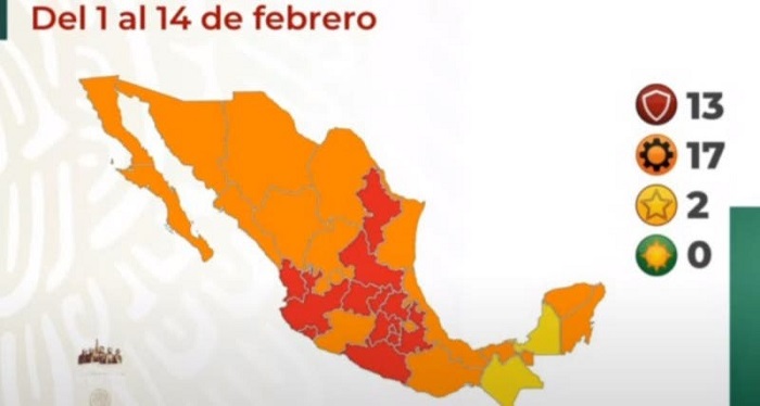 Campeche retrocede a amarillo en semáforo y no queda ningún estado verde