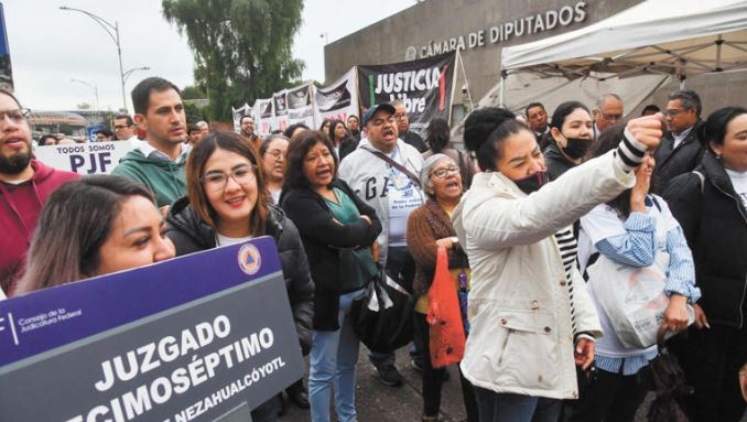 Trabajadores del Poder Judicial listos para paro indefinido y protestas en las calles