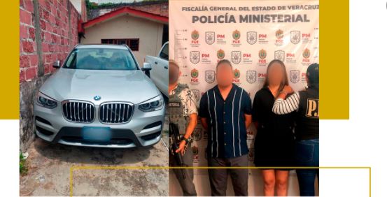 Capturan  en Veracruz a pareja que asesinó a empresario en Mérida