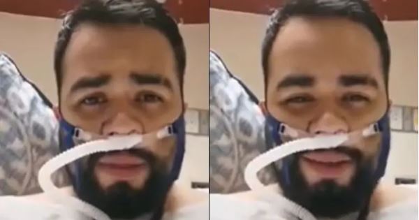 VIDEO: Enfermero graba su despedida antes de ser intubado por Covid-19