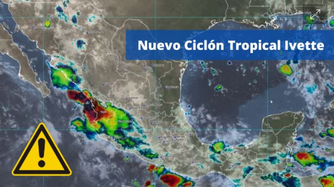 ¿Cuándo entrará el nuevo ciclón tropical Ivette a México?