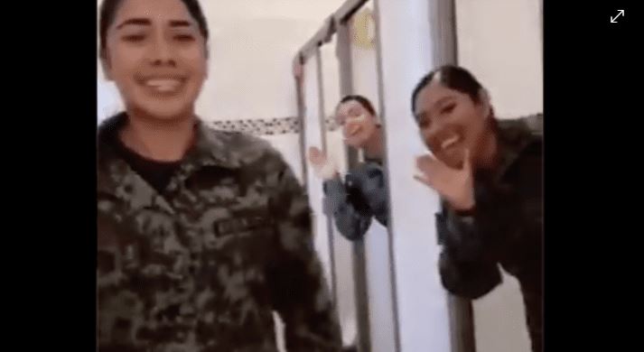 (VÍDEO) Tres chicas, integrantes de la Guardia Nacional, sorprenden con baile