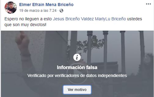 Exhibe Facebook a meridano por difundir información falsa sobre Covid-19