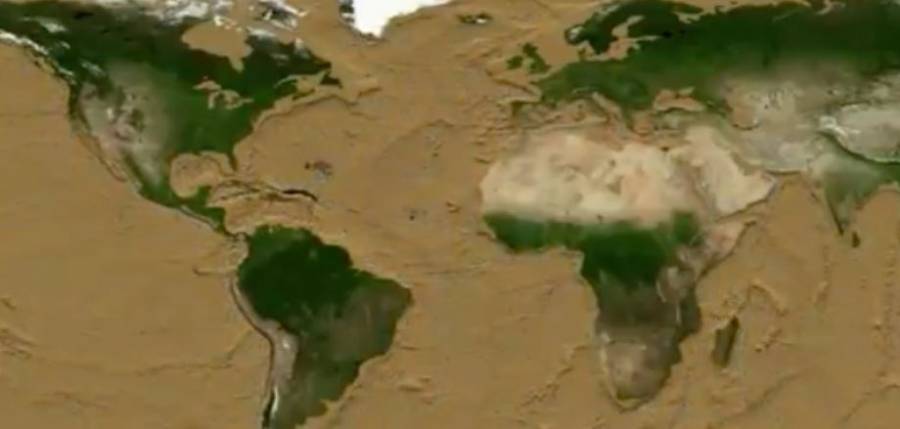 NASA muestra imágenes de cómo sería la Tierra si faltaran los océanos: VIDEO