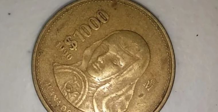 Moneda de $1,000 de Sor Juana, de 1990, se vende hasta en $10,000 en internet