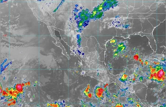 Prevén lluvias en Chiapas, Veracruz, Oaxaca, Tabasco, Campeche, Yucatán y Q. Roo