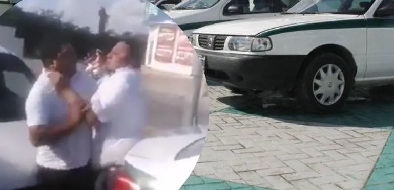 (VIDEO) Cancún: ¡Penoso espectáculo! Taxistas se pelean por un servicio